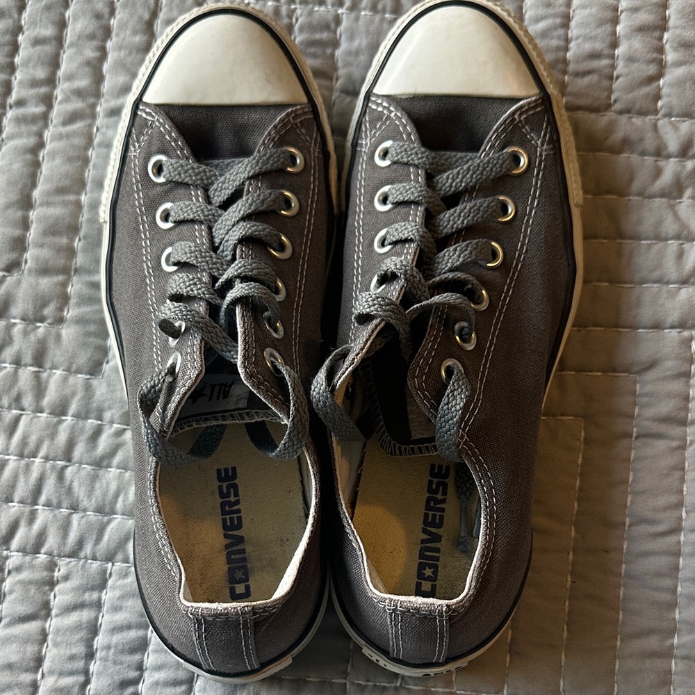 Converse Charcoal and White Women’s Sneakers 9